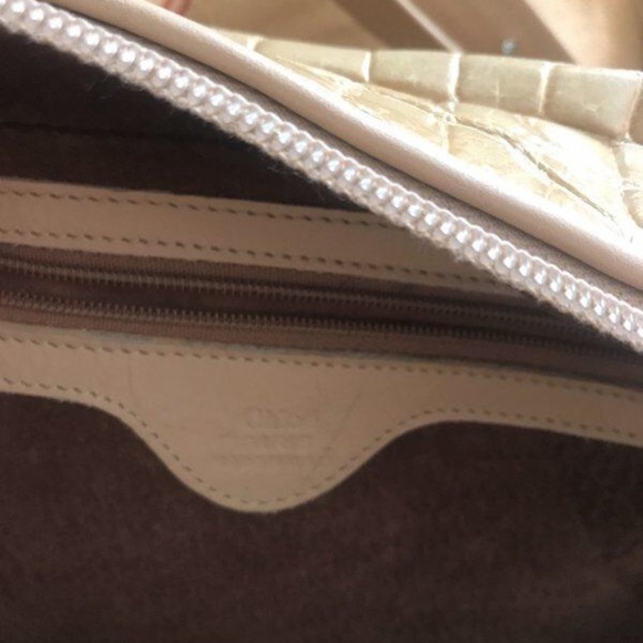 Vintage Chloe beige Alligator handbag - Picture 2 of 6